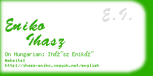 eniko ihasz business card